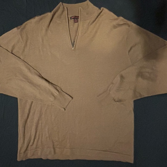 !! 3 pc bundle DEAL !! super soft LINEA UOMO brown, red, white SWEATERS size XXL - Picture 3 of 12